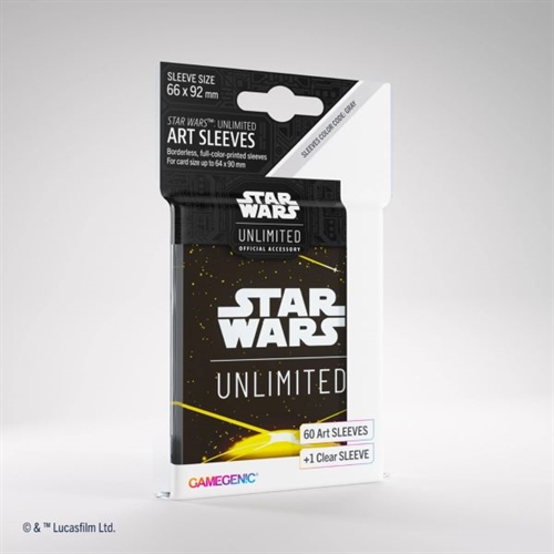 Star Wars Unlimited Art Sleeves (60 +1 stk) - Space Yellow - Gamegenic 